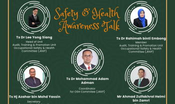 Safety & Health Awareness Talk for Faculty of Civil Engineering Technology 1st Year Students on 24th March 2023